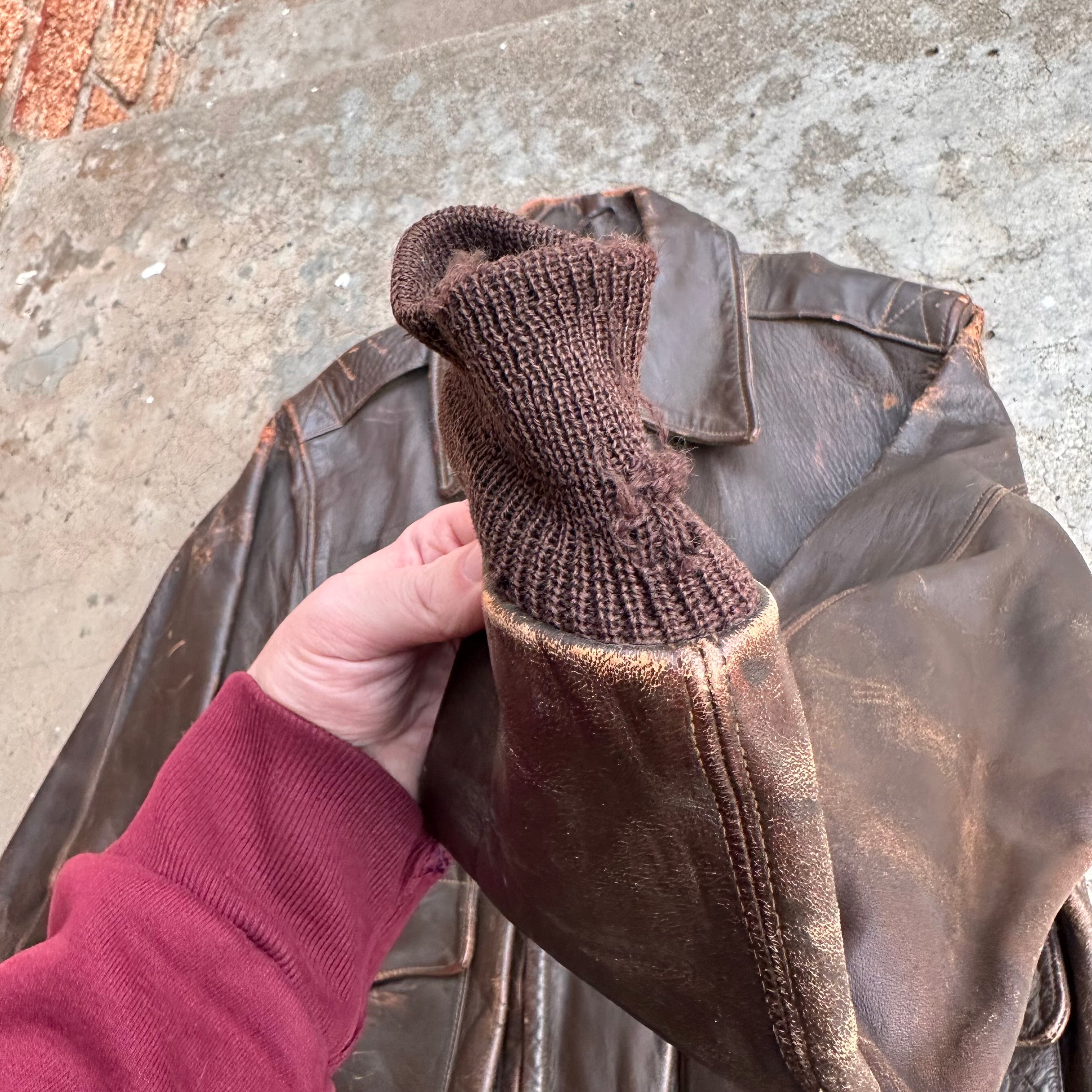 1940's Hercules Horsehide A-2 Style Leather Jacket – Little Chum