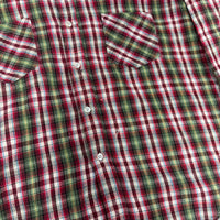 1970’s JC Penney’s Plaid Cotton Flannel Shirt Large