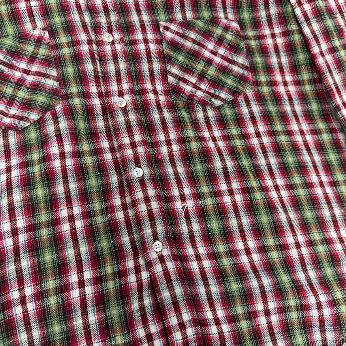 1970’s JC Penney’s Plaid Cotton Flannel Shirt Large