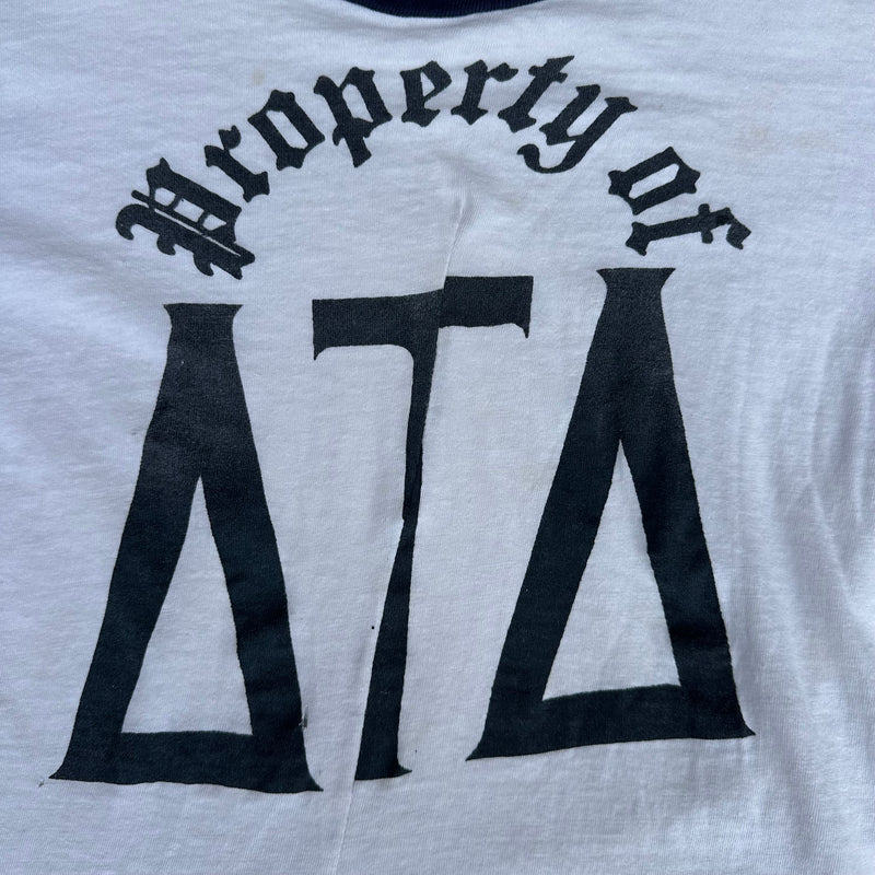 1960’s Delta Tau Delta Fraternity Ringer T-Shirt Small