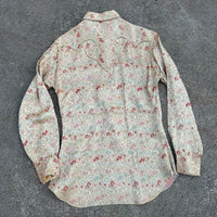 1950’s Tem-Tex Jacquard Brocade Satin Western Shirt
