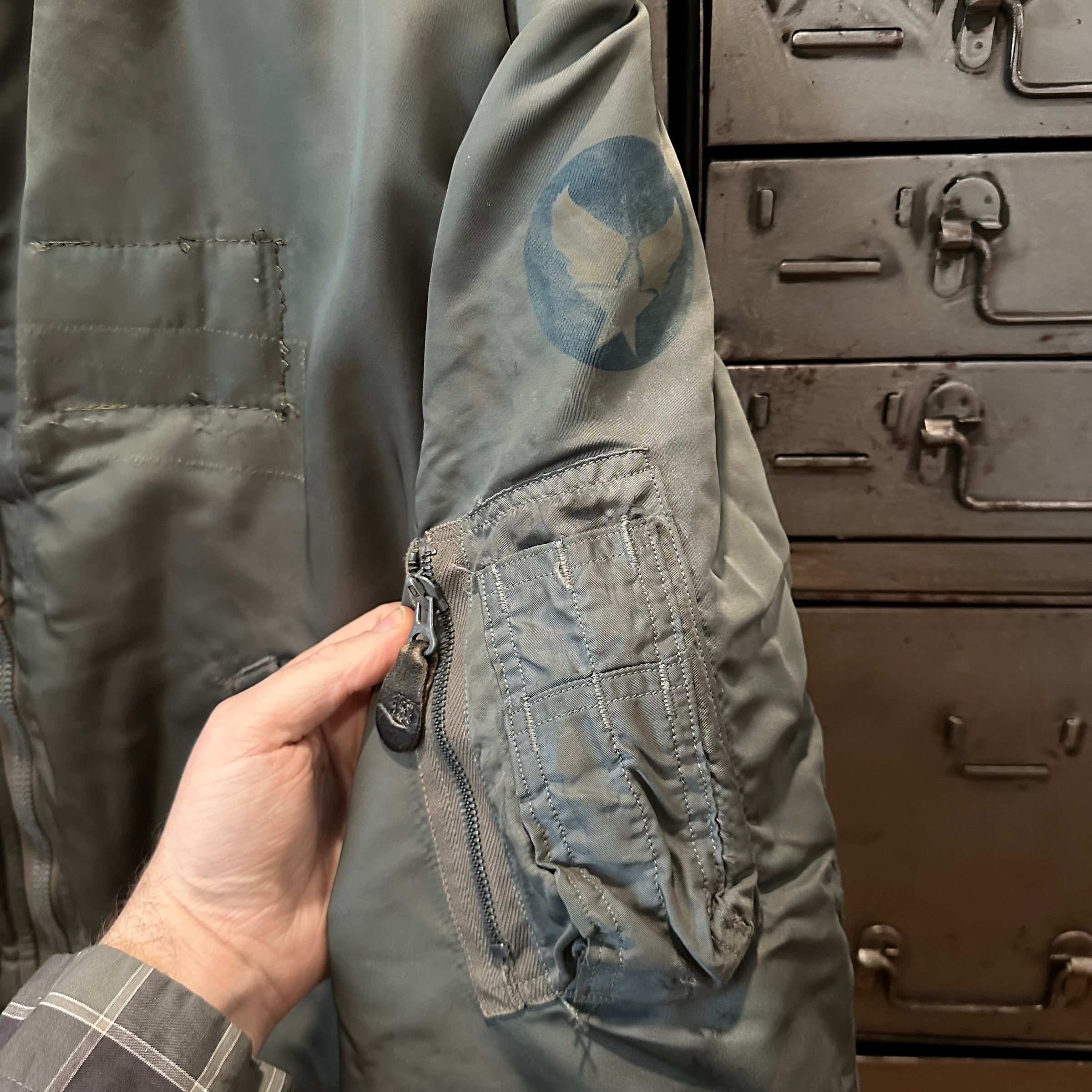 1950’s First Pattern MA-1 Flight Jacket Medium