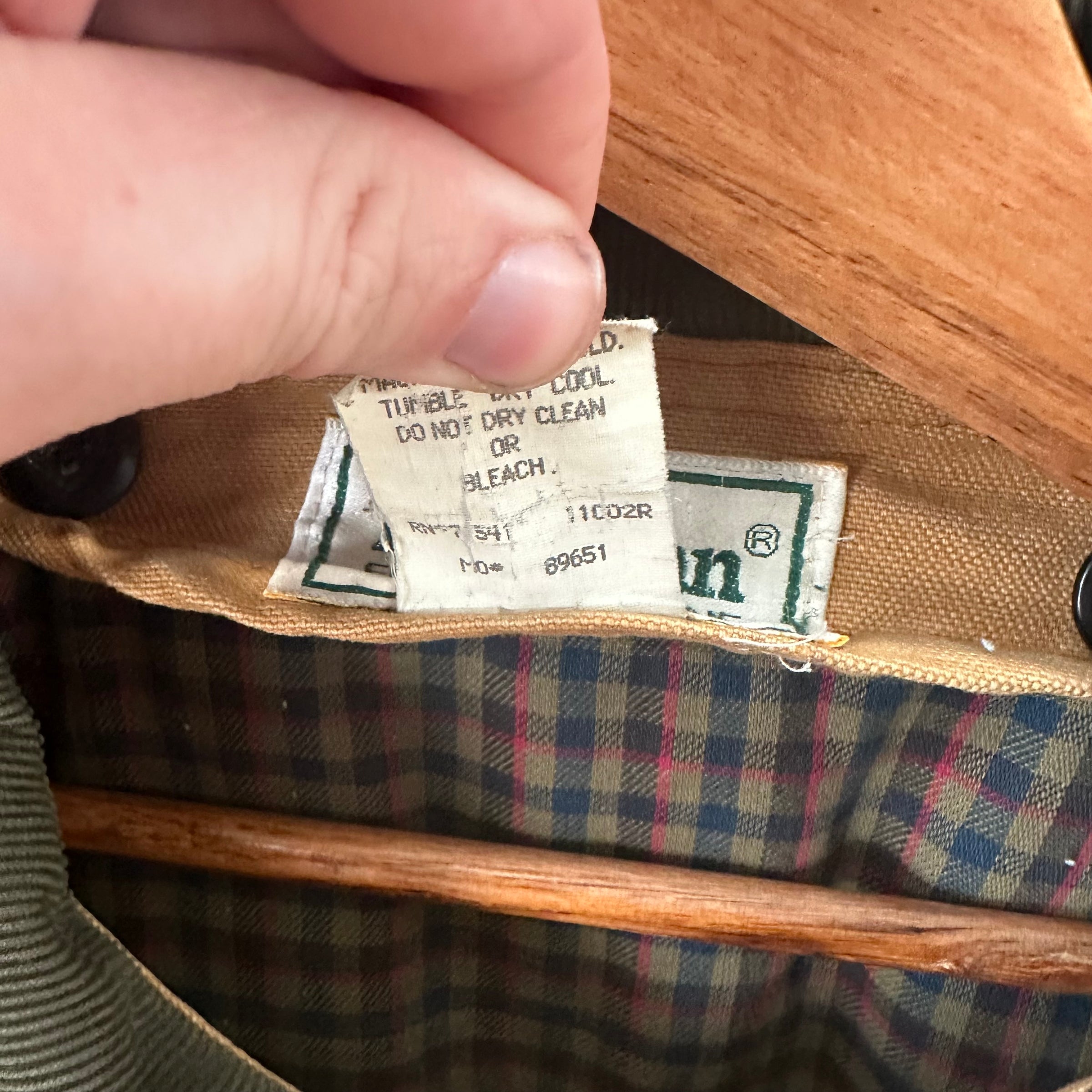 1980’s LL Bean Flannel Lined Barn Coat XL