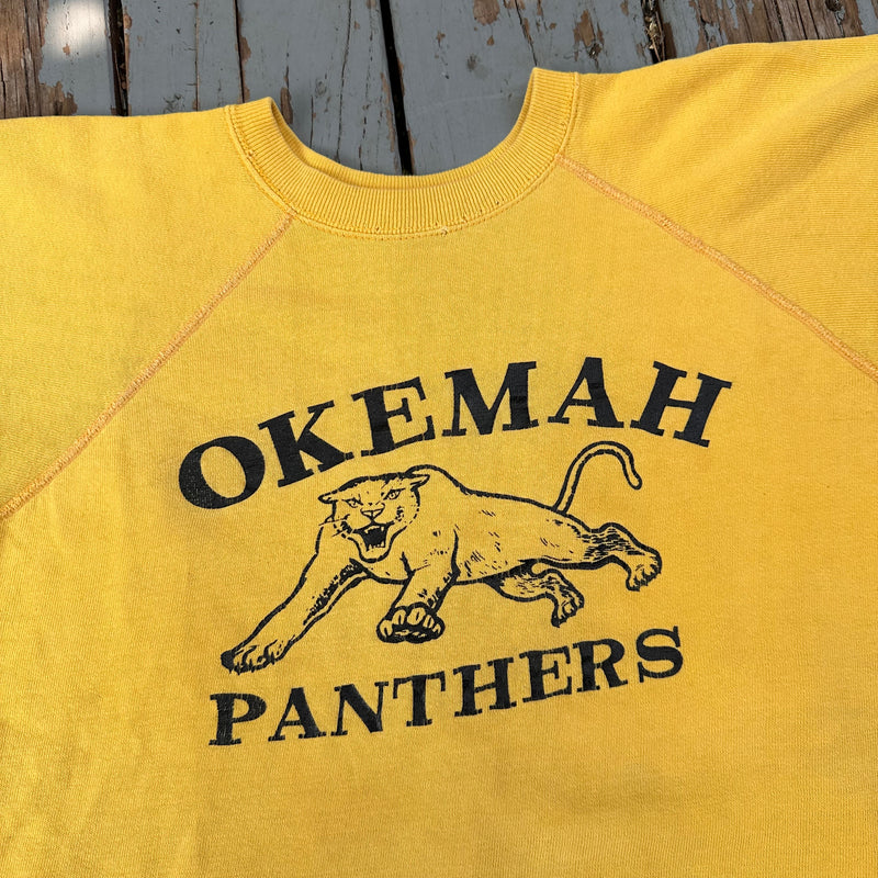 1960’s/70’s Okemah Panthers S/S Sweatshirt 21.5" Chest