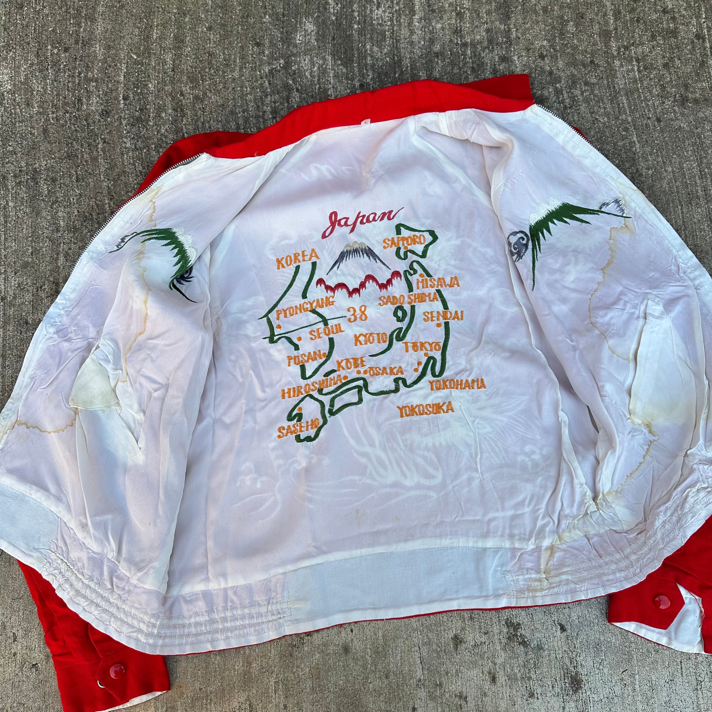 1950’s/60’s Japan & Korea Reversible Military Souvenir Jacket Medium