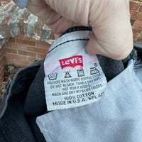 1990’s Black Levi’s 501 Denim Jeans 30” x 31”