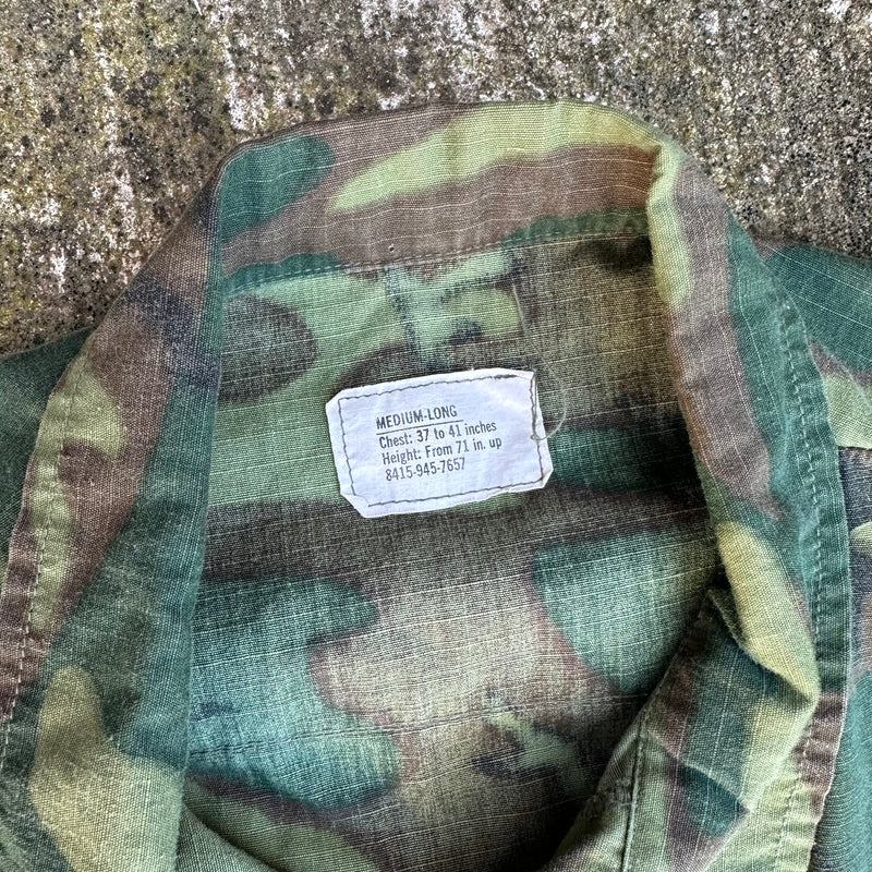 1960’s Mint ERDL Camo Jungle Jacket Medium Long
