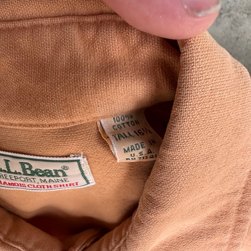 1980’s LL Bean Chamois Cloth Flannel Shirt Large