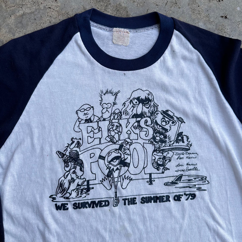 1970’s Muppets Baseball Raglan T-Shirt Medium