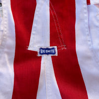 1970’s Big Smith Striped Red/White Overalls 30” x 28”