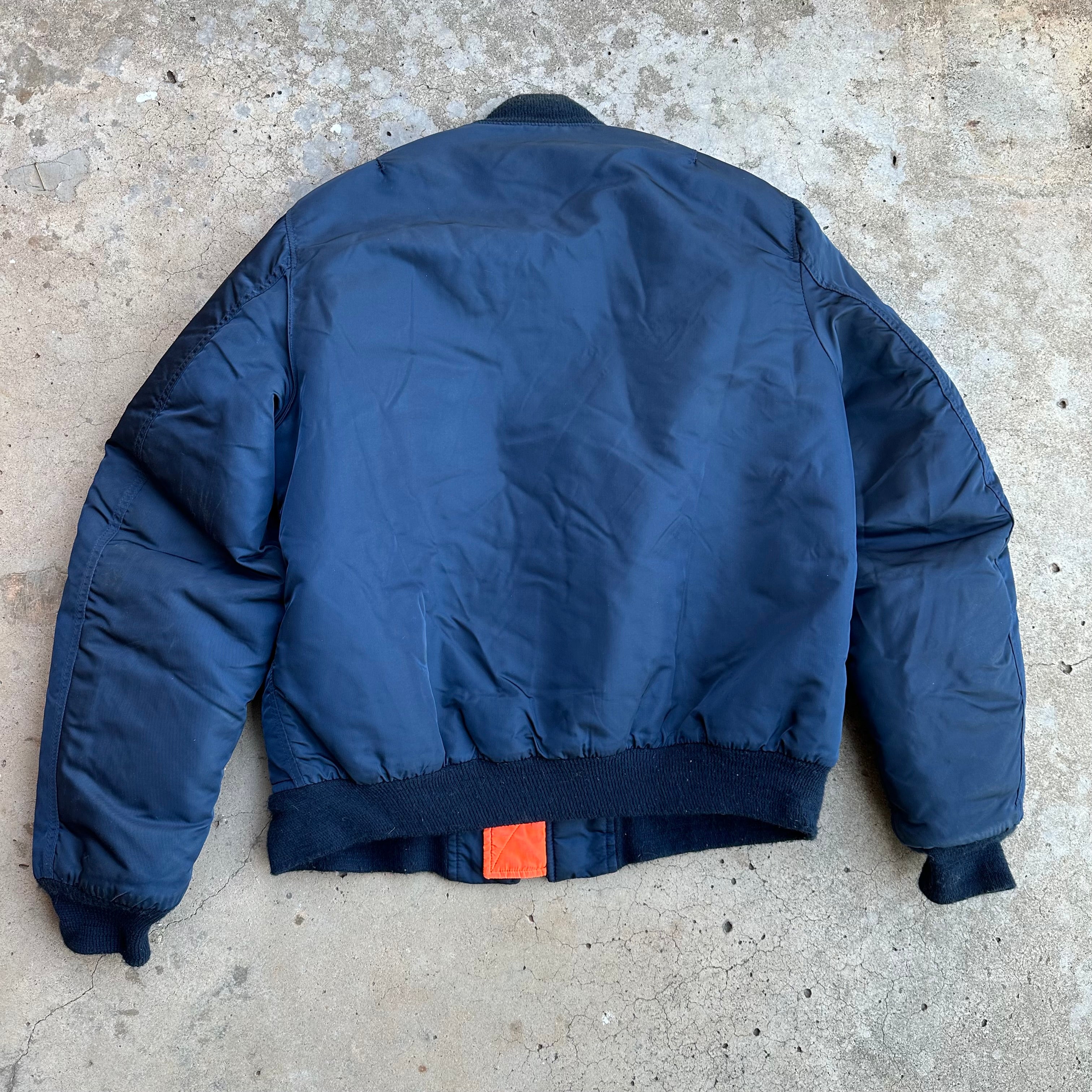 I.SPIEWAK & SONS. MA‐1（米国製） I.SPIEWAK&SONS GOLDEN FLEECE MA-1 FLIGHT JACKET USA製 NAVY