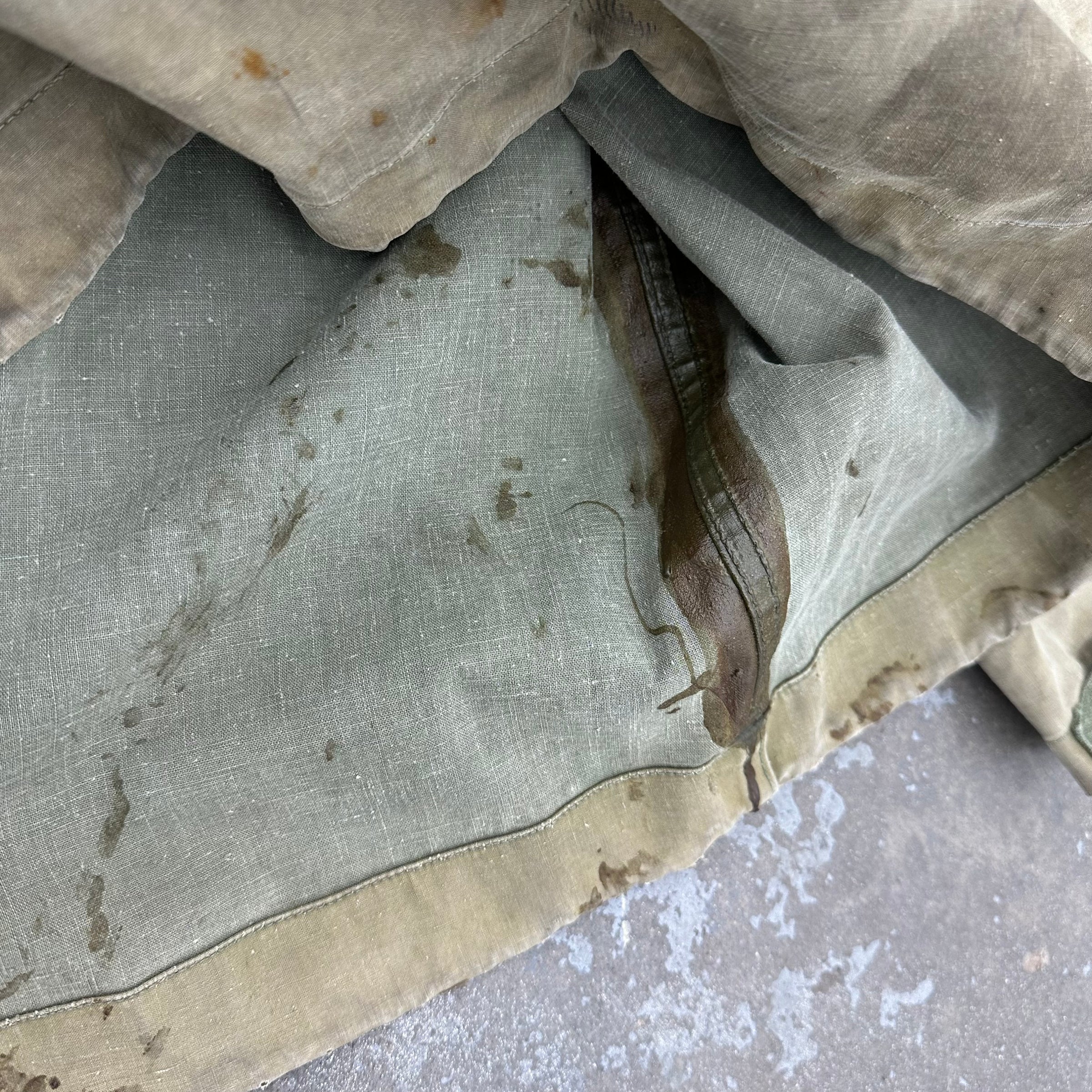 1940’s WWII USN Hook Clasp Foul Weather Parka 26” Chest