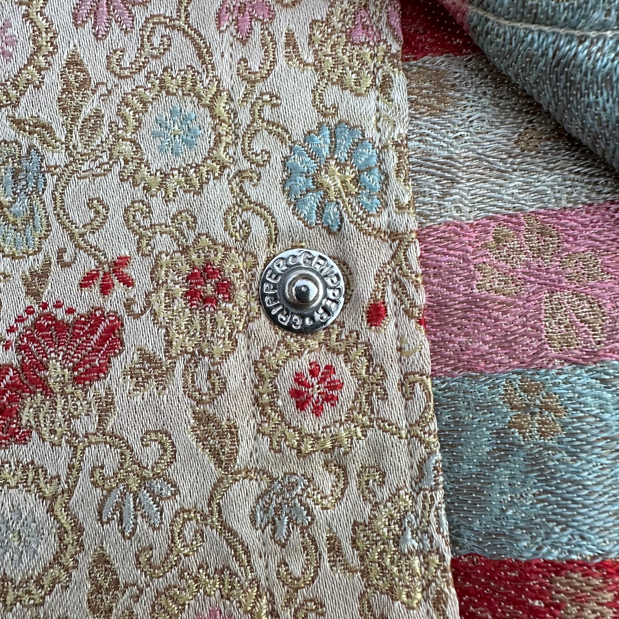 1950’s Tem-Tex Jacquard Brocade Satin Western Shirt