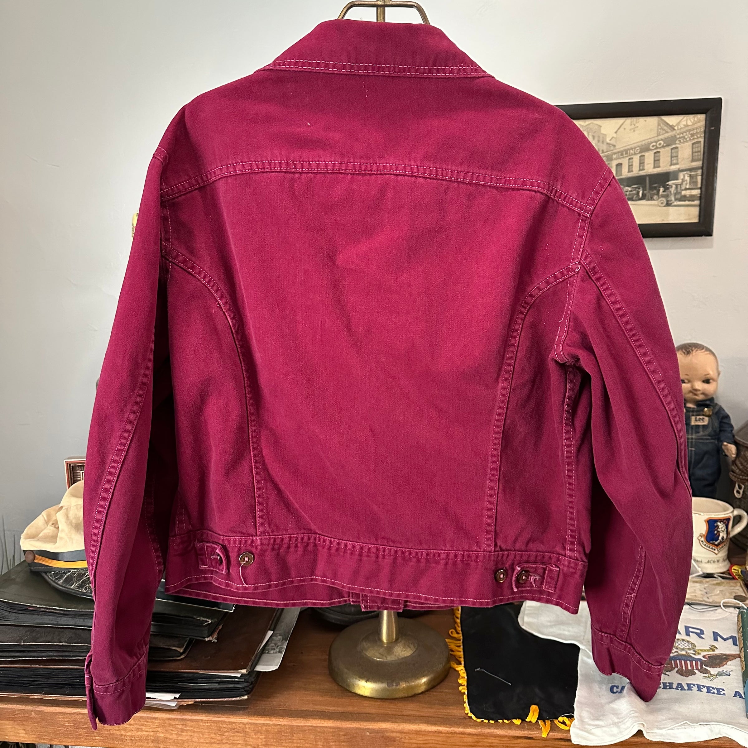 1970’s Burgundy Lee Moleskin Jacket