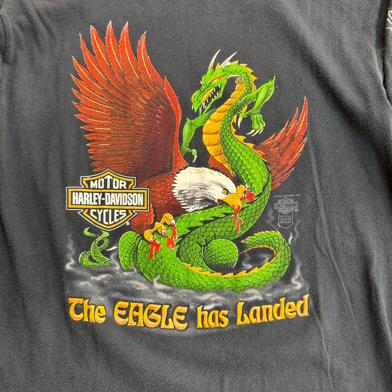 1980’s Harley Davidson “The Eagle Has Landed” Longsleeve T-Shirt Small