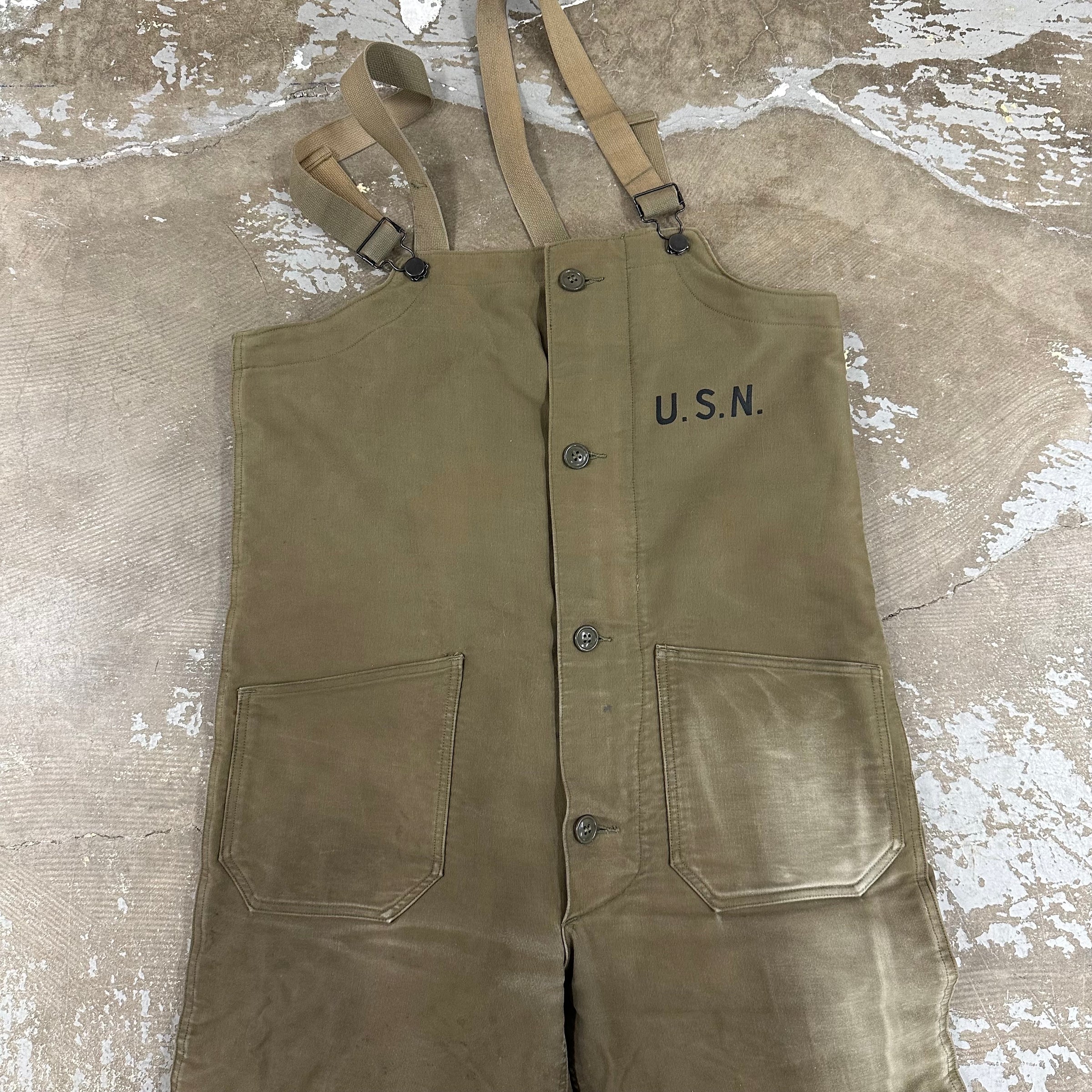 1940’s WWII USN Deck Overalls Size Small