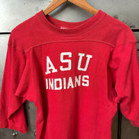 1970’s ASU Indians Champion Blue Bar Cotton Jersey Small