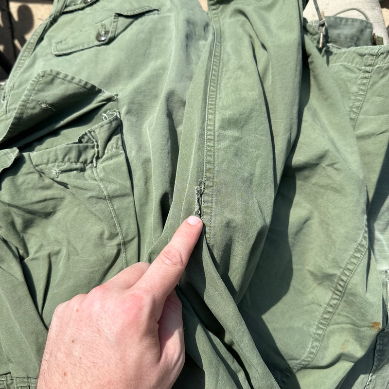 1960’s Vietnam War First Pattern Jungle Trousers Medium Long