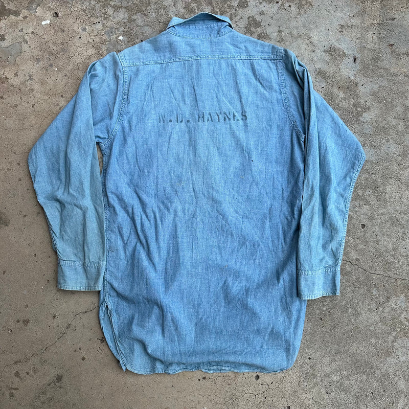 1940’s Stenciled USN Chambray Shirt
