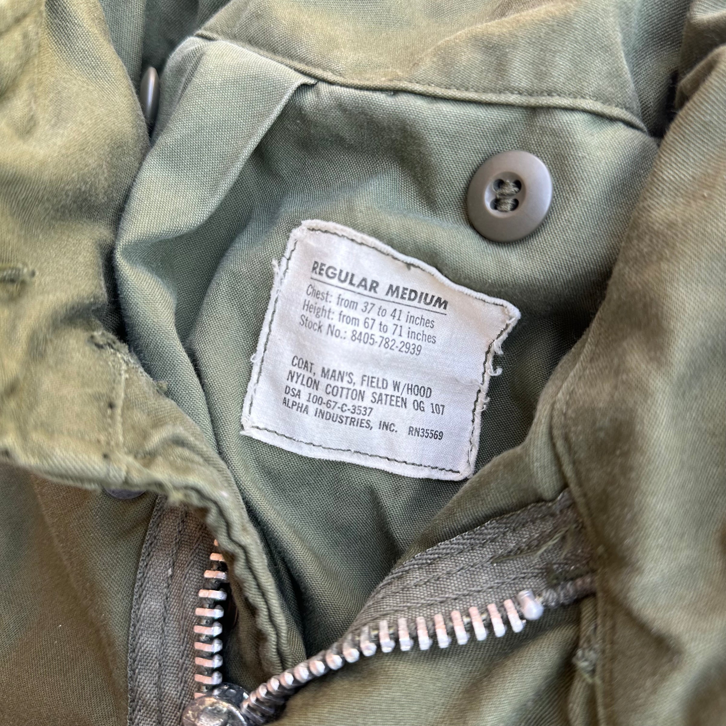 1960’s Mint Second Pattern M-65 Field Jacket Medium Regular