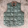 1970’s Eddie Bauer Sage Green Down Puffer Vest Medium