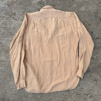 1950’s/60’s Gabardine Loop Collar Shirt 22” Chest