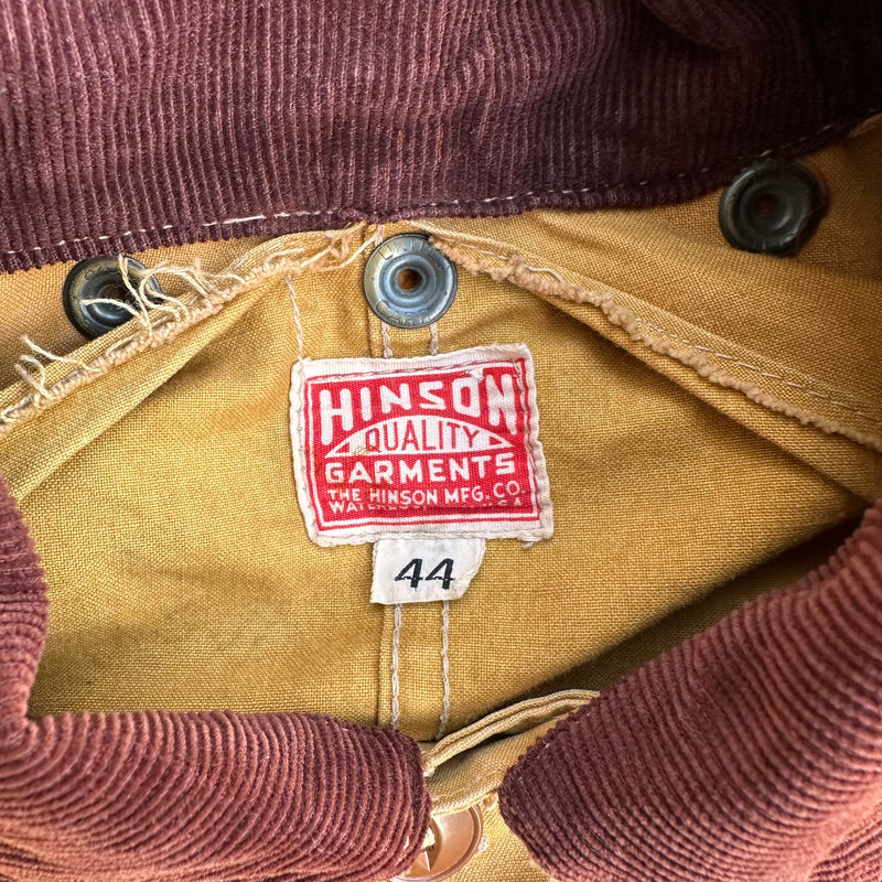 1940’s/50’s Hinson Quality Garments Duck Canvas Hunting Jacket Size 44