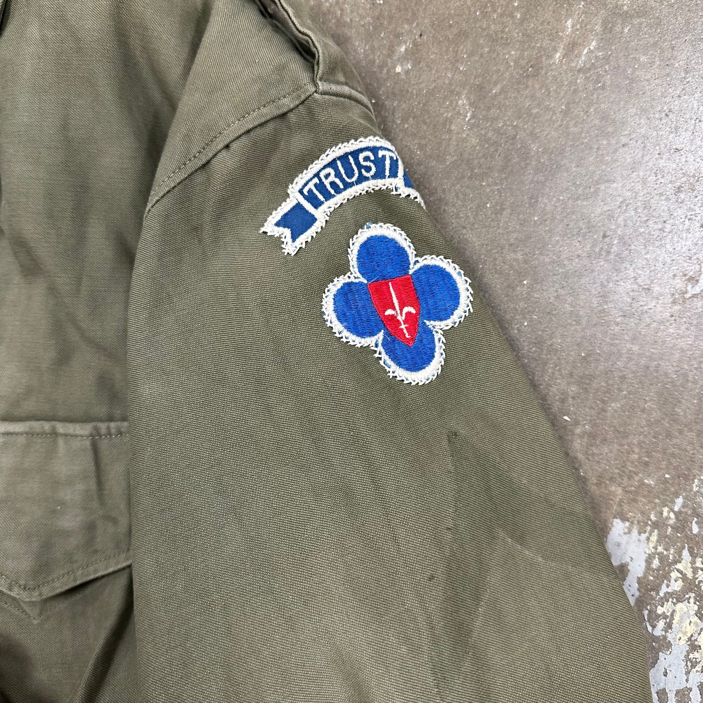 1940’s Patched M-43 Field Jacket Size 38R
