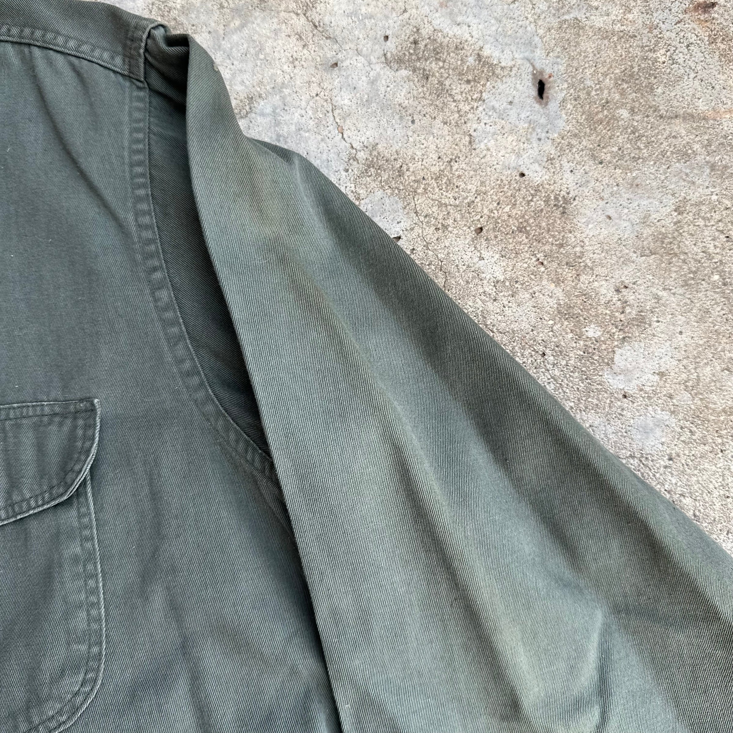 1960’s/70’s Lee Chetopa Cotton Gusseted Work Shirt Large