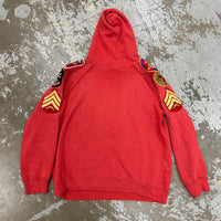 1980’s Champion Patched Marines Hooded Sweatshirt Medium