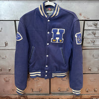 1960’s Bulldog Patched Wool Varsity Jacket 21” Chest