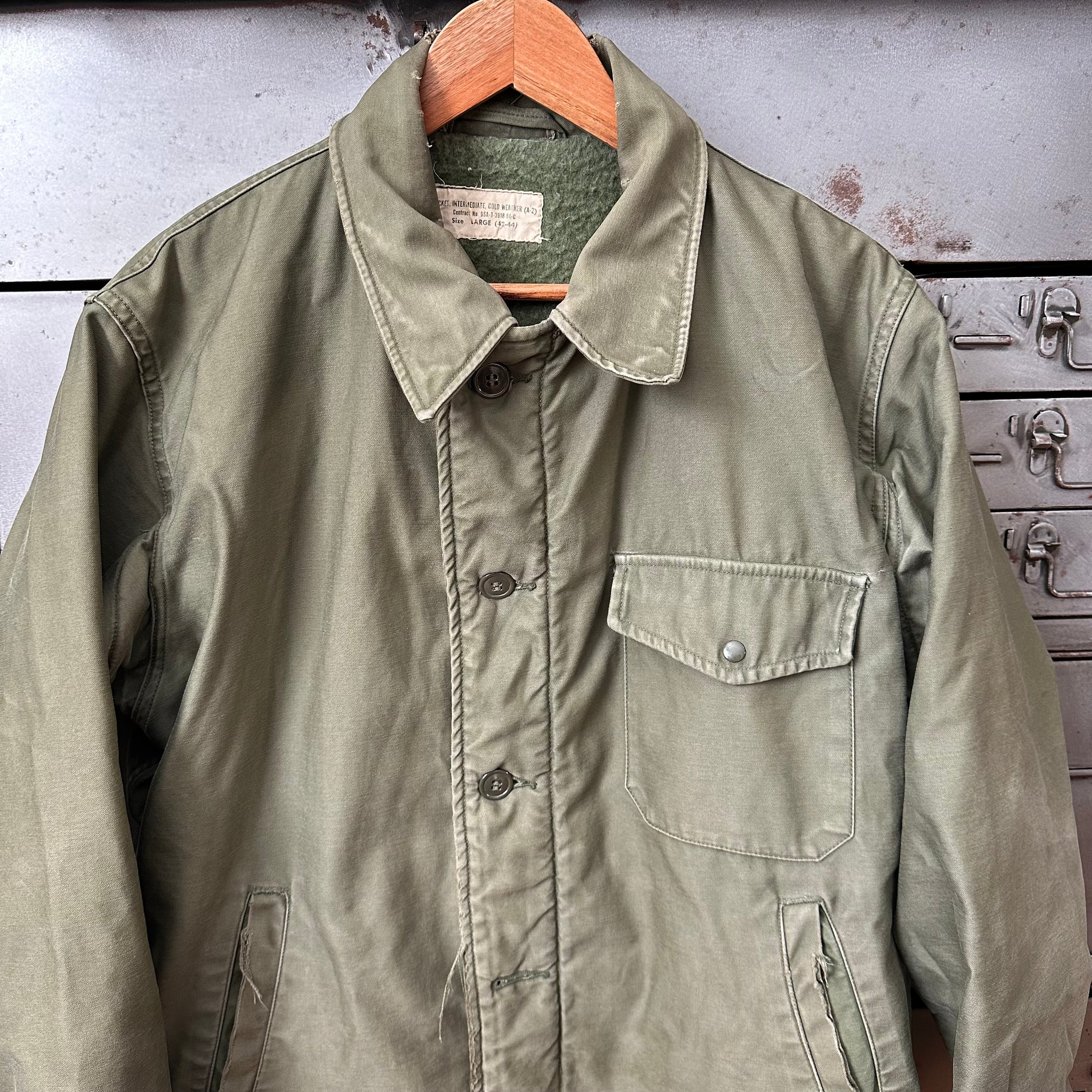 1960’s First Pattern Stenciled A-2 Deck Jacket Large