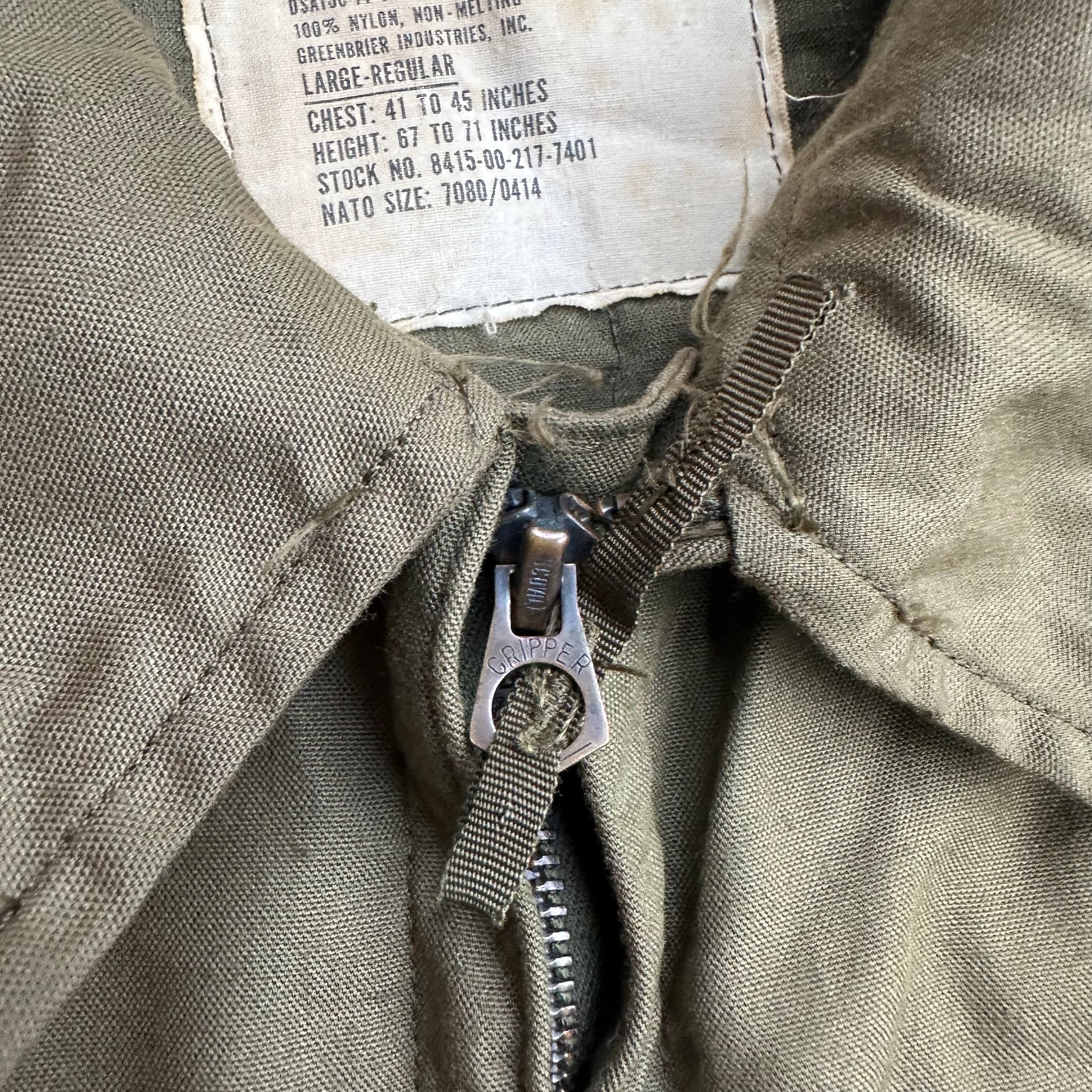 1970’s US Army Patched Nomex Flying Jacket Large