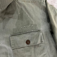 1940’s/50’s Thrashed US Army M-47 HBT Shirt Medium