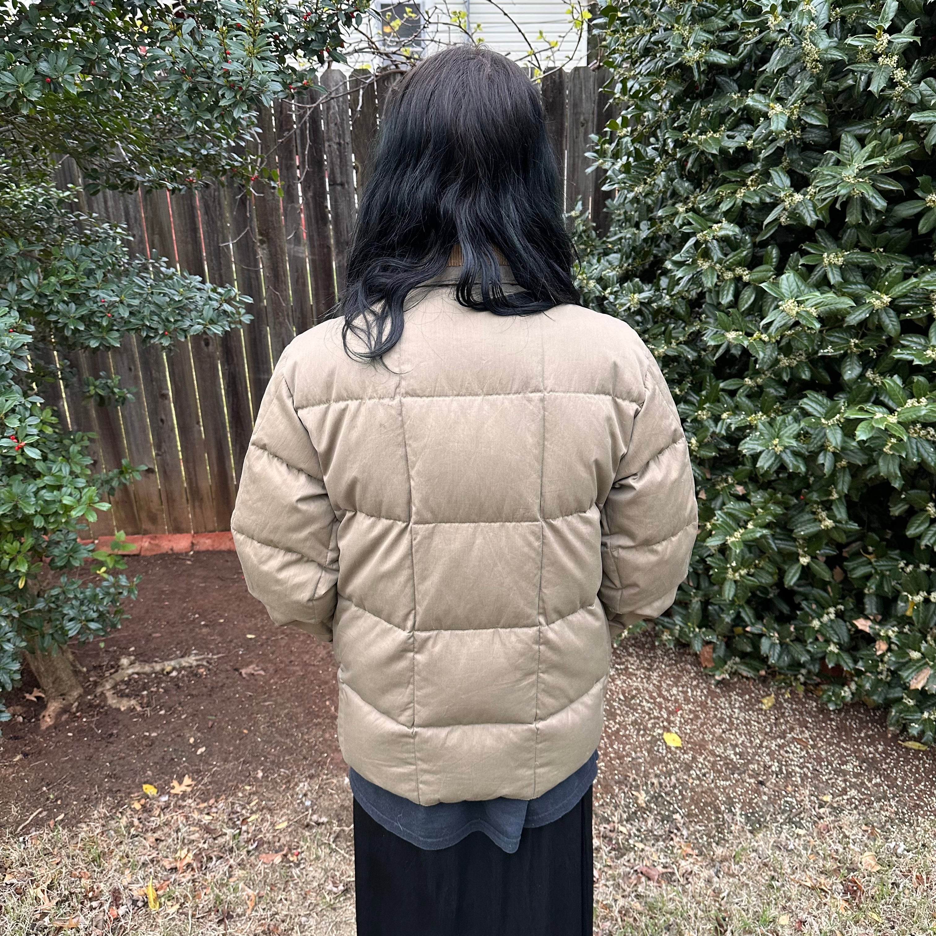 1970's Eddie Bauer Goose Down Snap-Jac Jacket Small 22” Chest