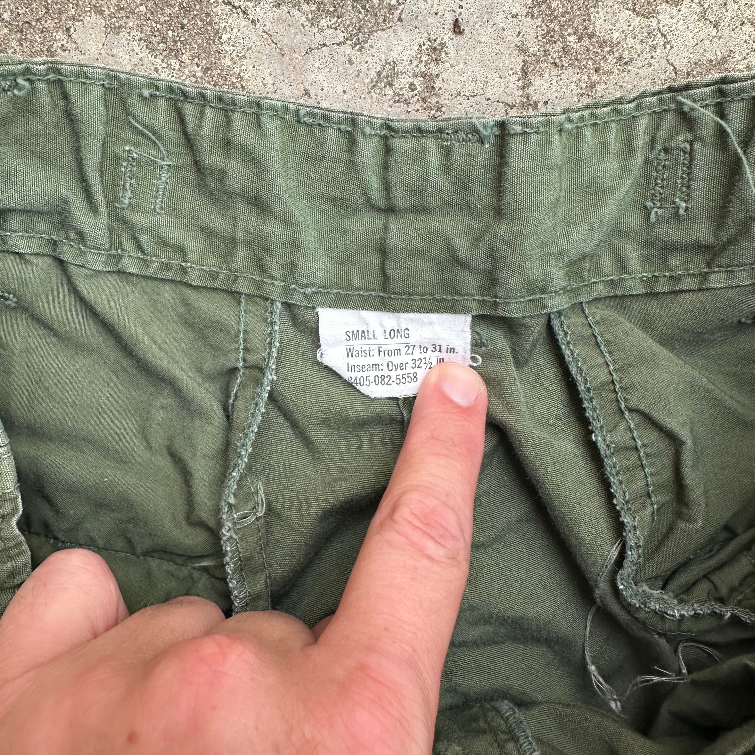 1960’s Vietnam War Poplin Jungle Pants Small Long