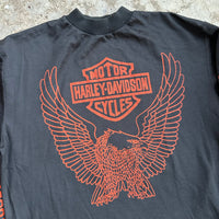 1980’s Harley Davidson 2 Wheelers of Denver Nylon Longsleeve T-Shirt Large