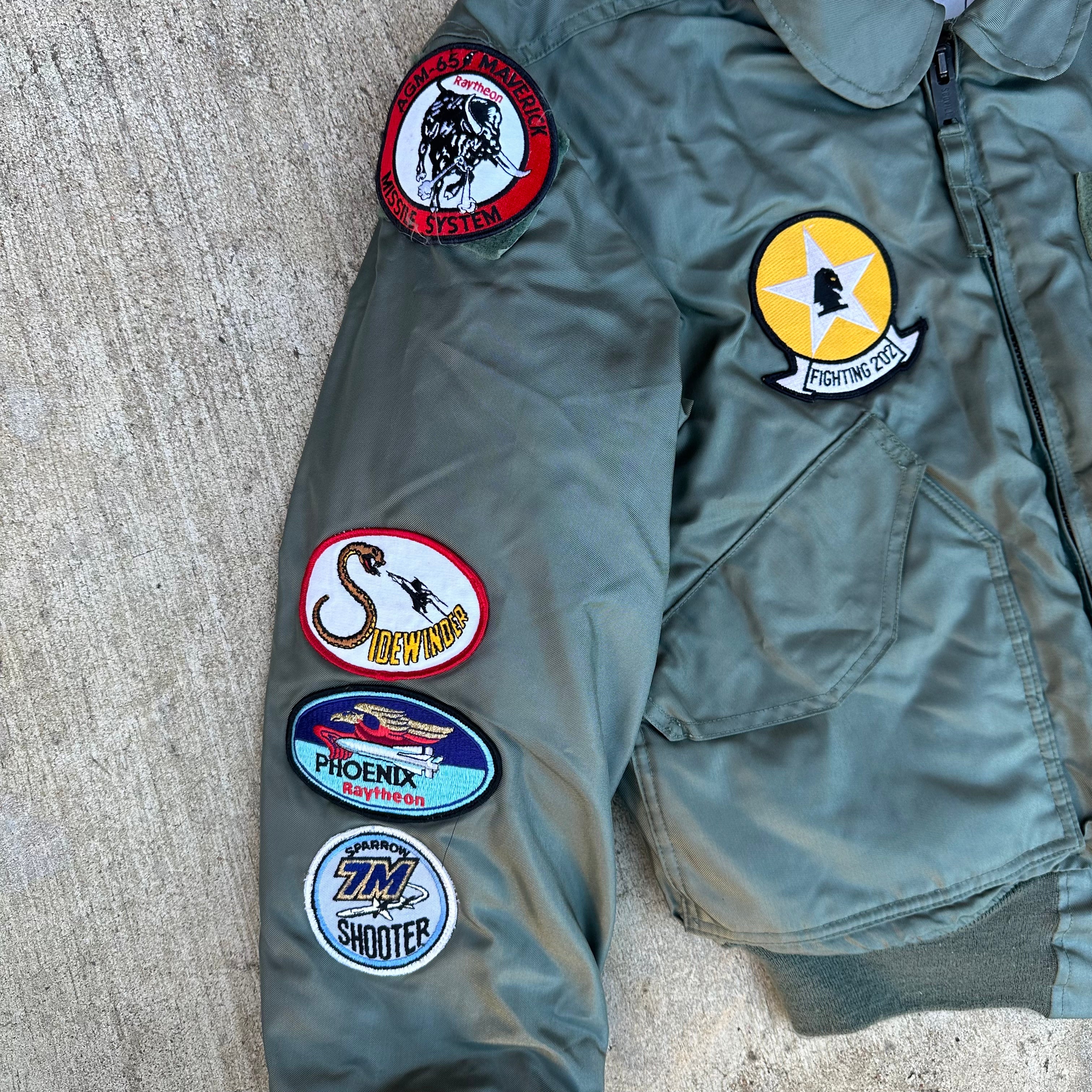 1980's Patched CWU-45/P Flight Jacket Medium – Little Chum