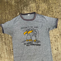 1980’s Patience My Ass! I’m Gonna Kill Something Ringer T-Shirt Small