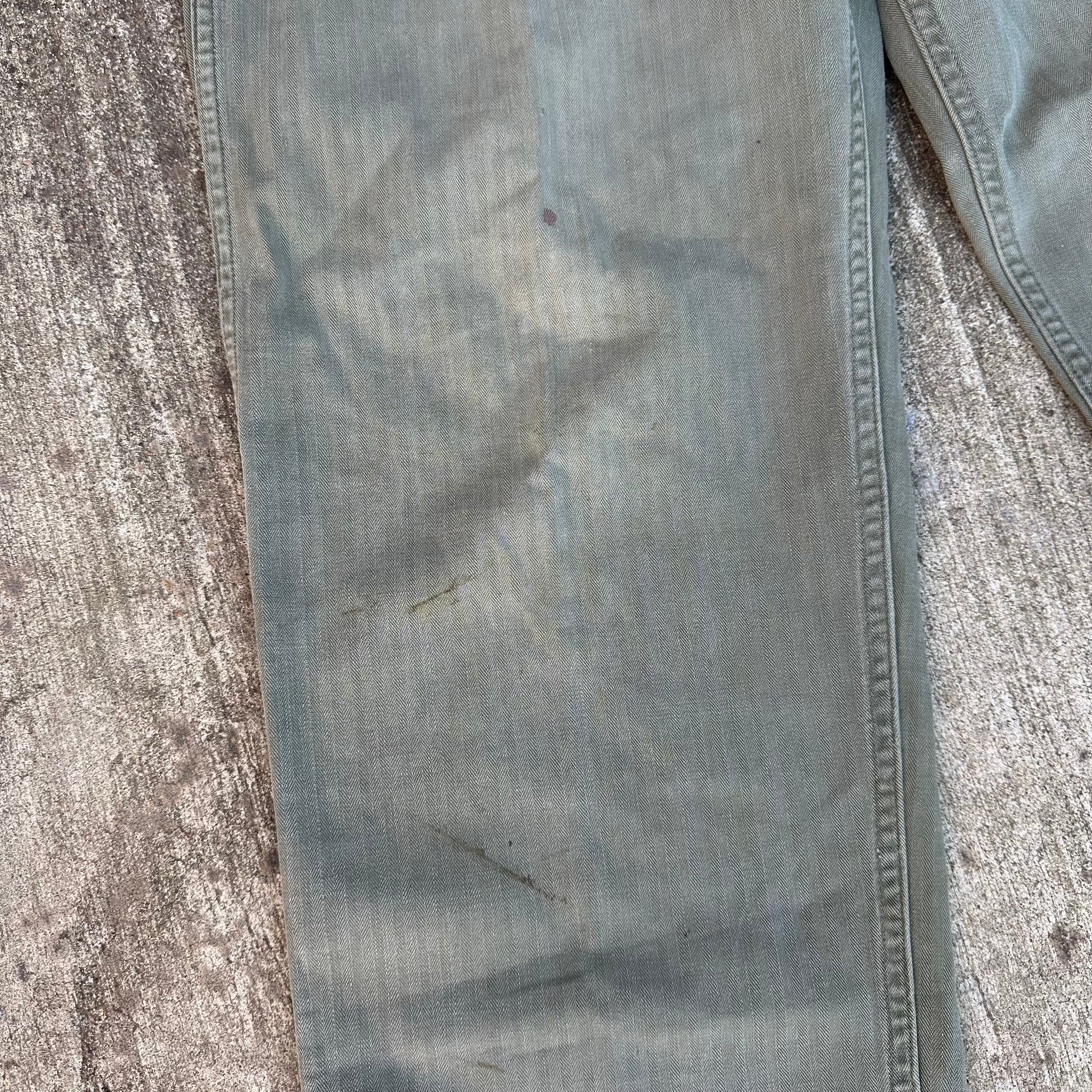 1940’s WWII US Army HBT Pants 32” Waist