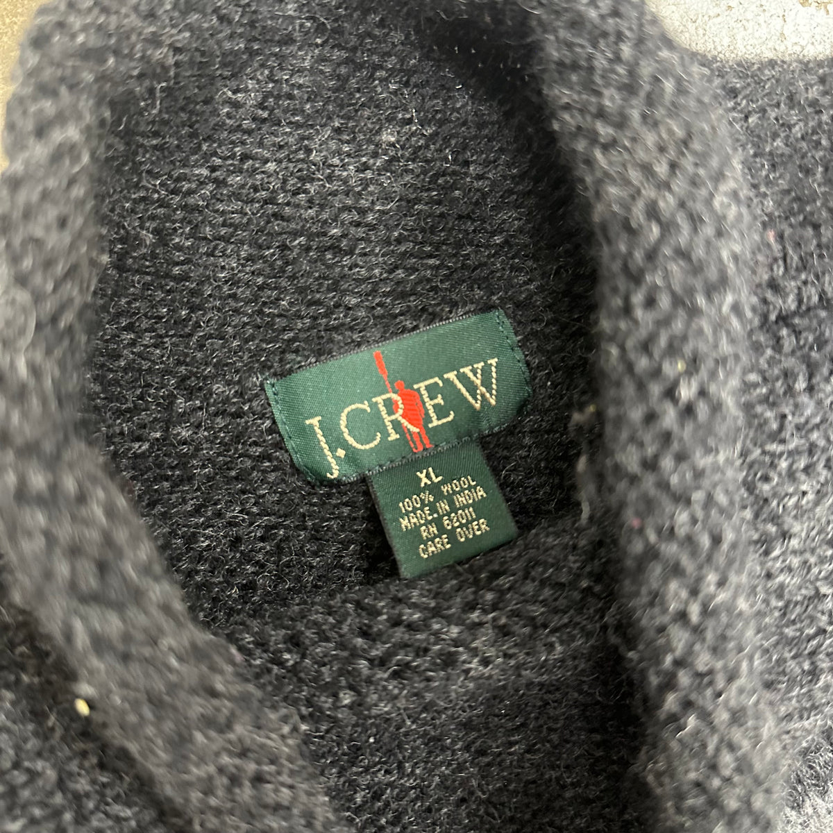 1990’s J Crew Wool Striped Roll Neck Sweater XL