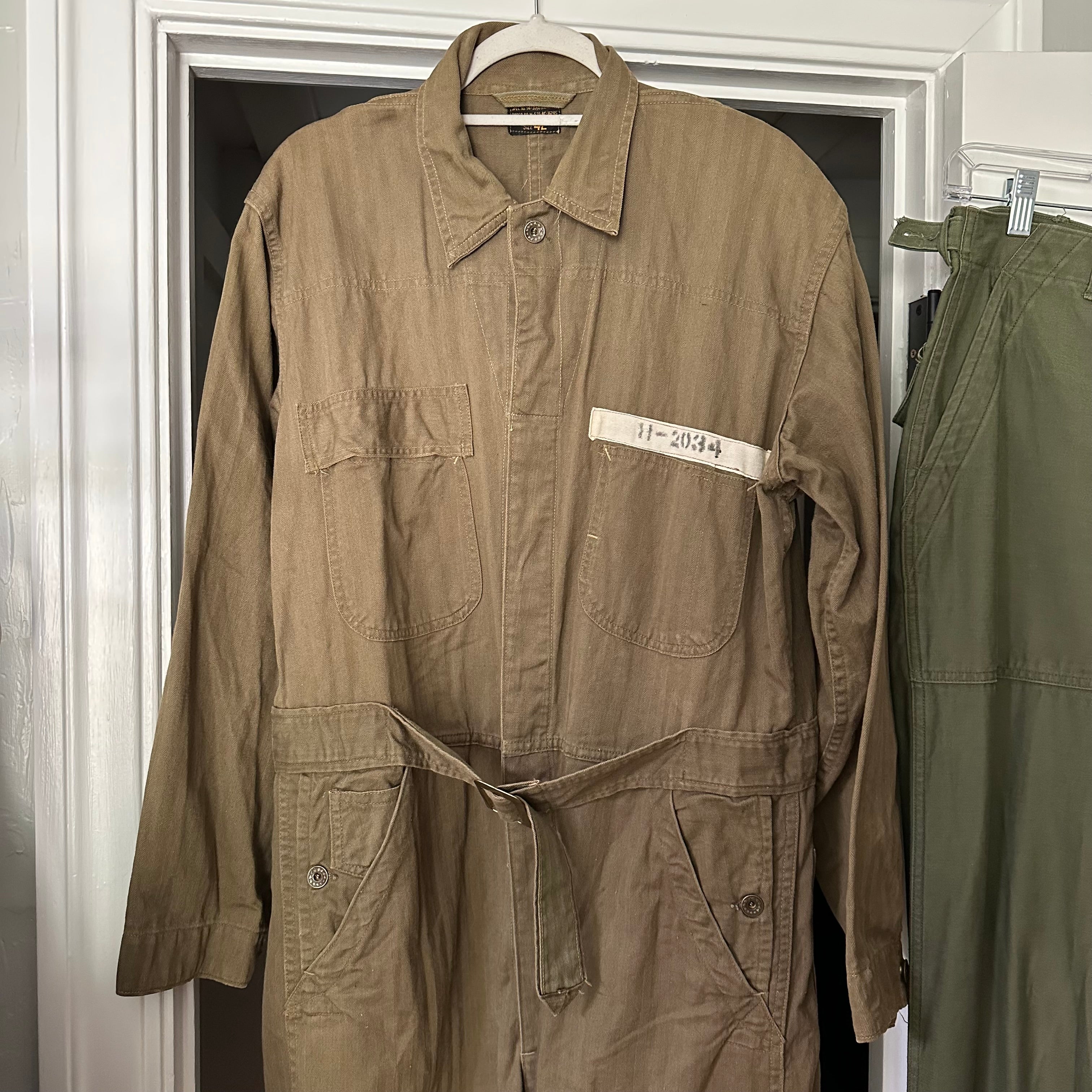 1940's WWII Army Air Corps Type B-1 Flying Coveralls Size 42