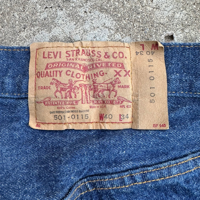 1980’s Mint Levi’s 501 Denim Jeans 38” Waist