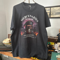 1980’s Mercenaries Never Die Just Brass T-Shirt Large