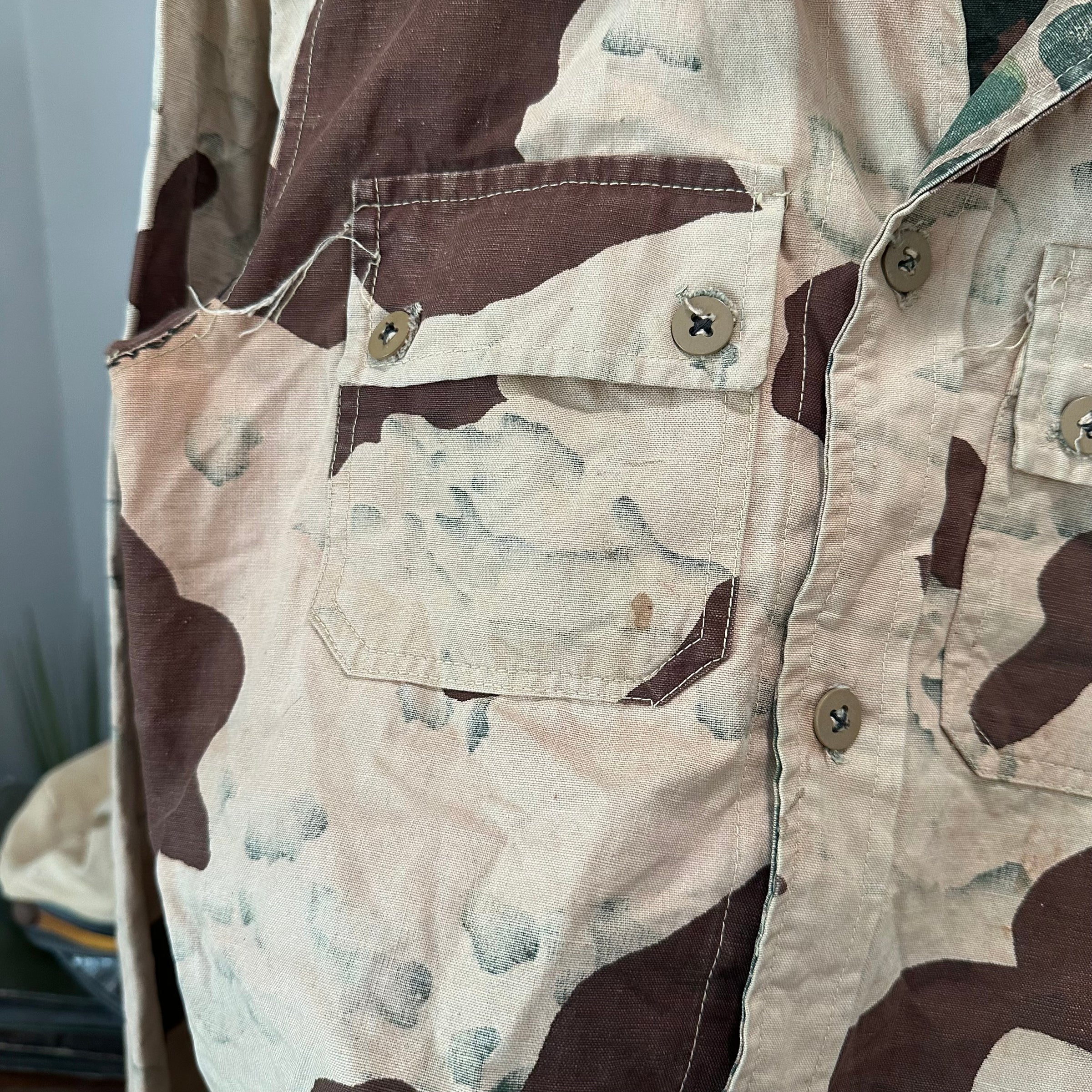 1960’s/70’s Egyptian Military Rocks/Sand Camo Shirt