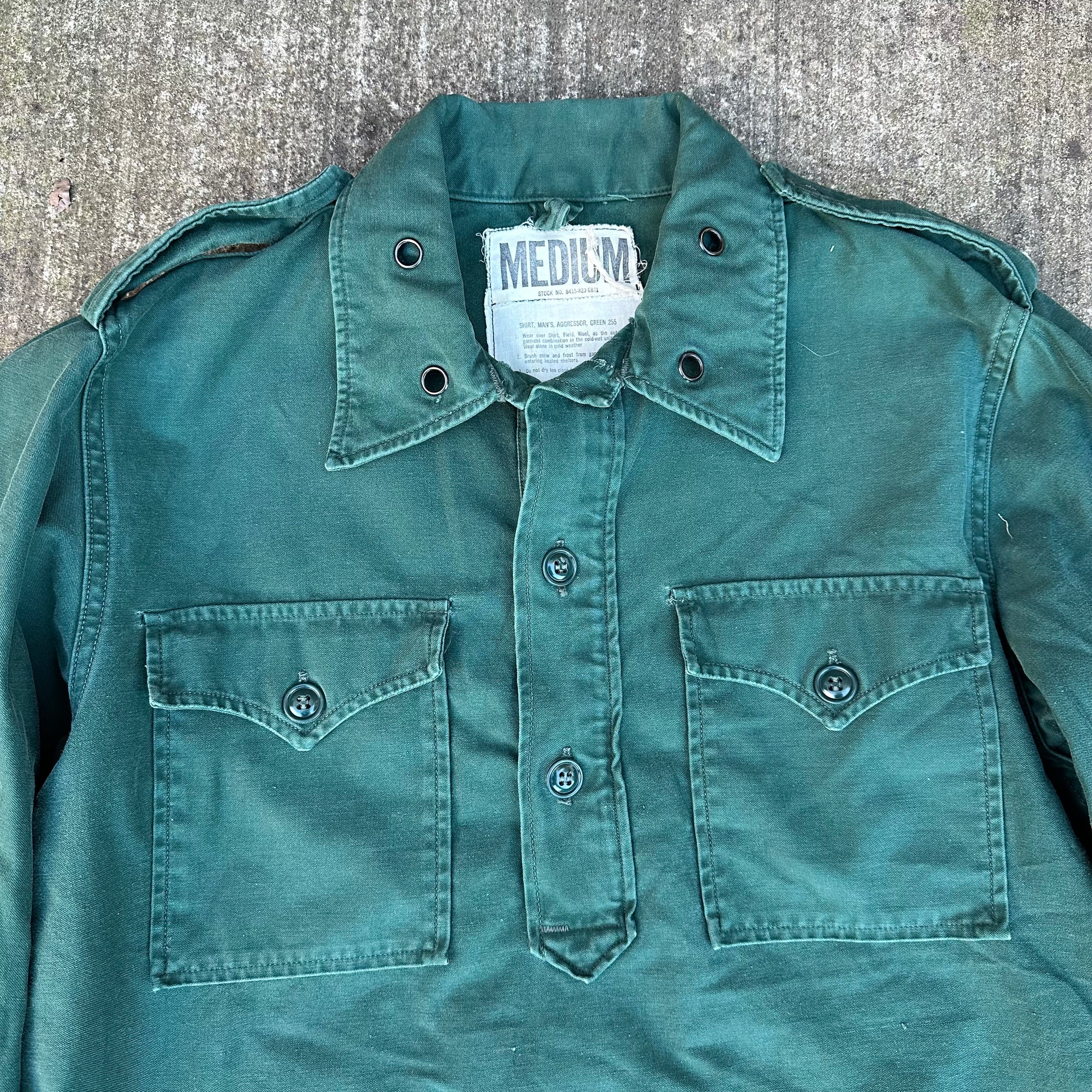 1960’s US Army Aggressor Shade 255 Pullover Shirt Medium