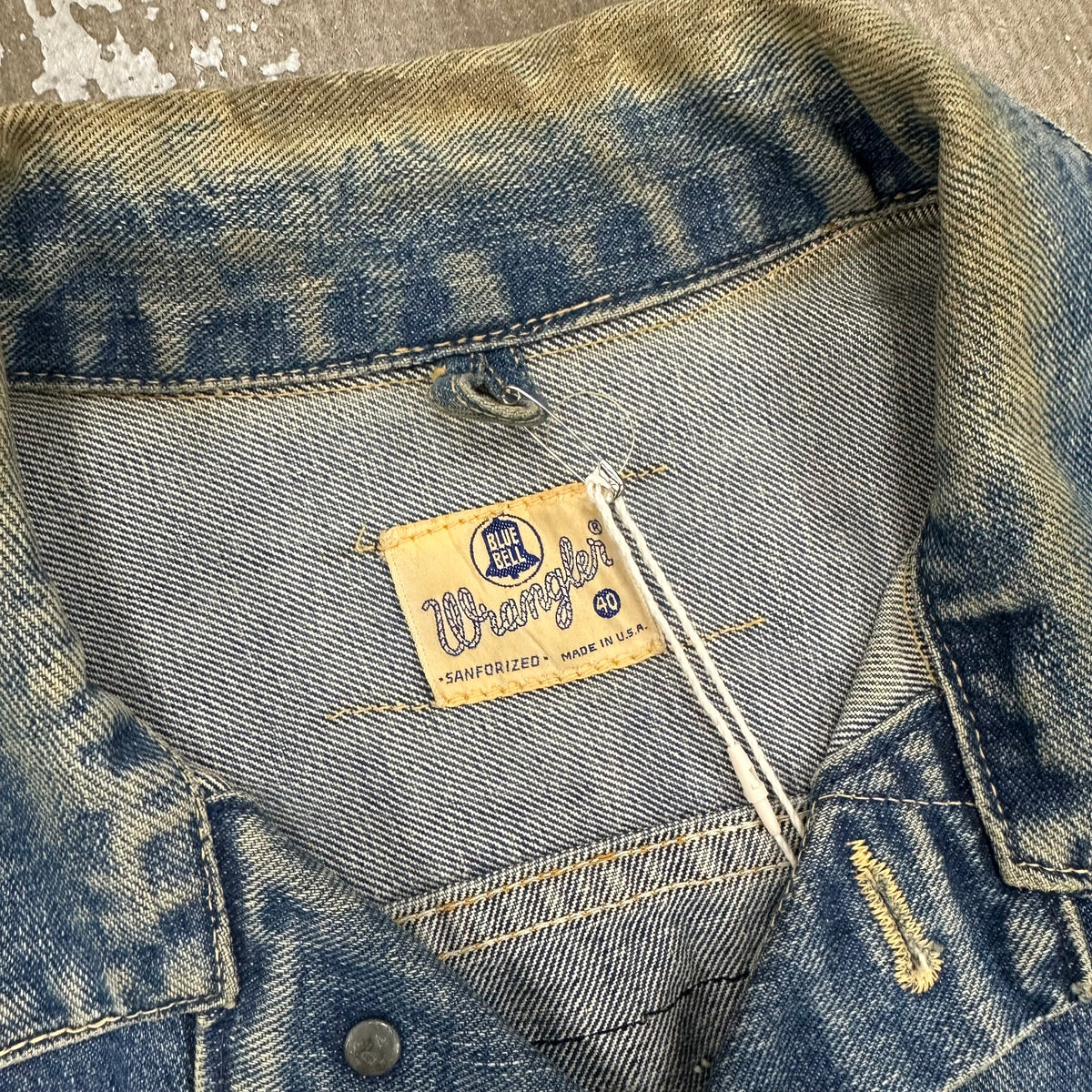 1950’s/60’s Wrangler Denim MC Cut Vest Size 40