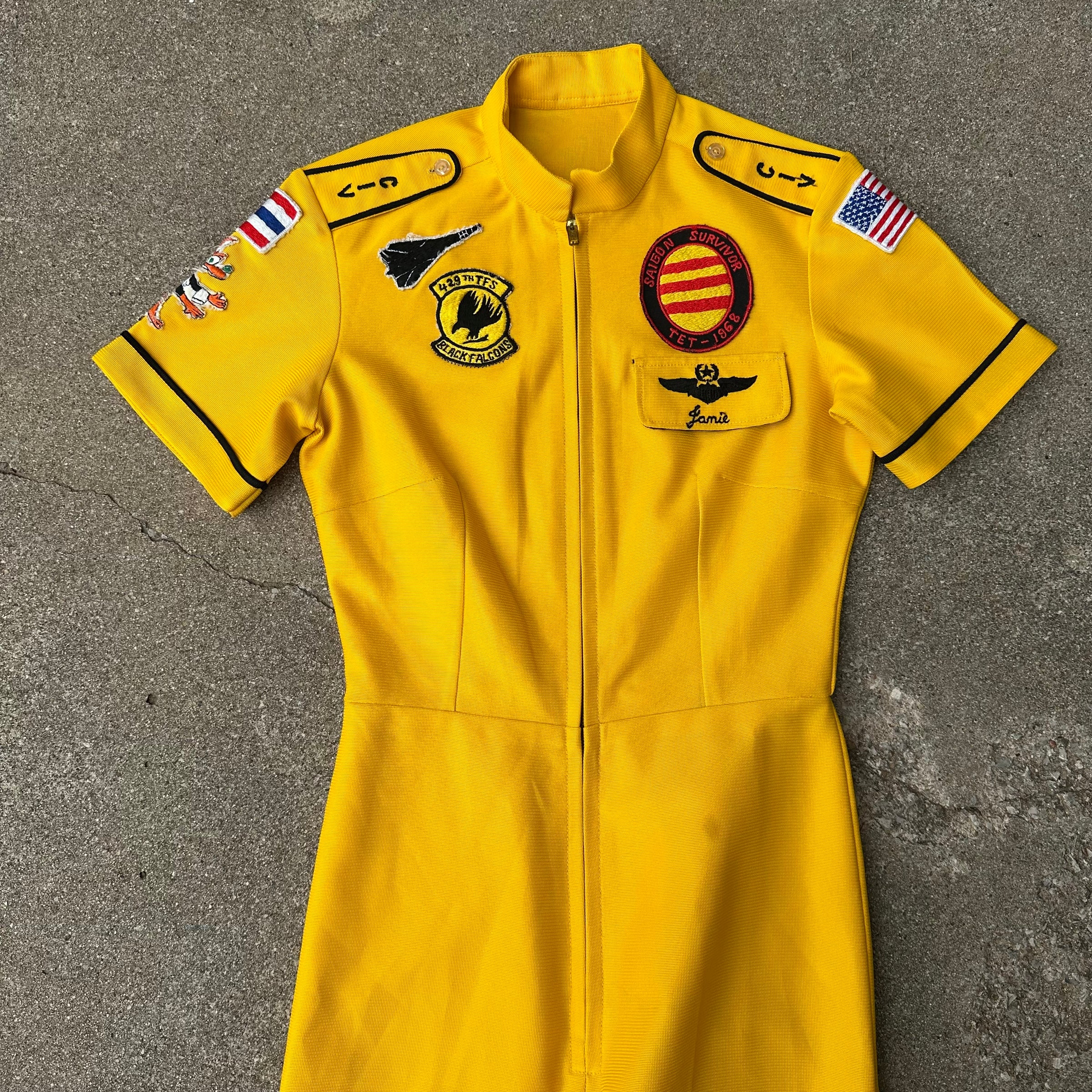 1970’s Vietnam War USAF Thai Made 422nd TFS Party Suit