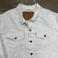 1980’s/90’s Levi’s White Type 3 Denim Jacket Large