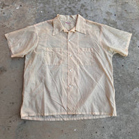 1950’s Penney’s TopFlight Short Sleeve Nylon Loop Collar Shirt XL